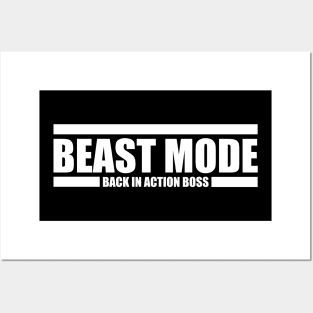 Beast Mode Back In Action Boss Posters and Art